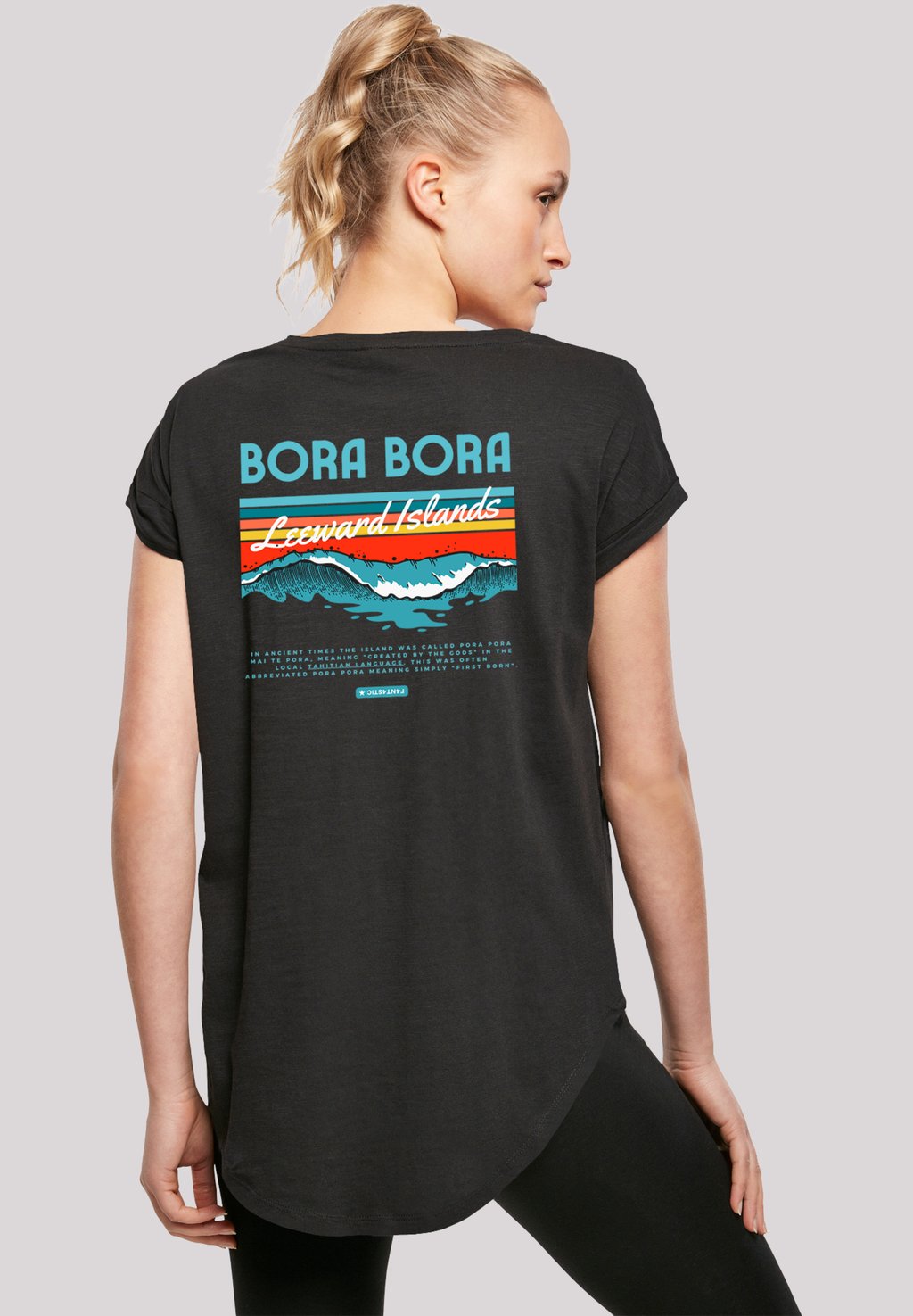 

Футболка с принтом BORA BORA LEEWARDS ISLAND F4NT4STIC, черный