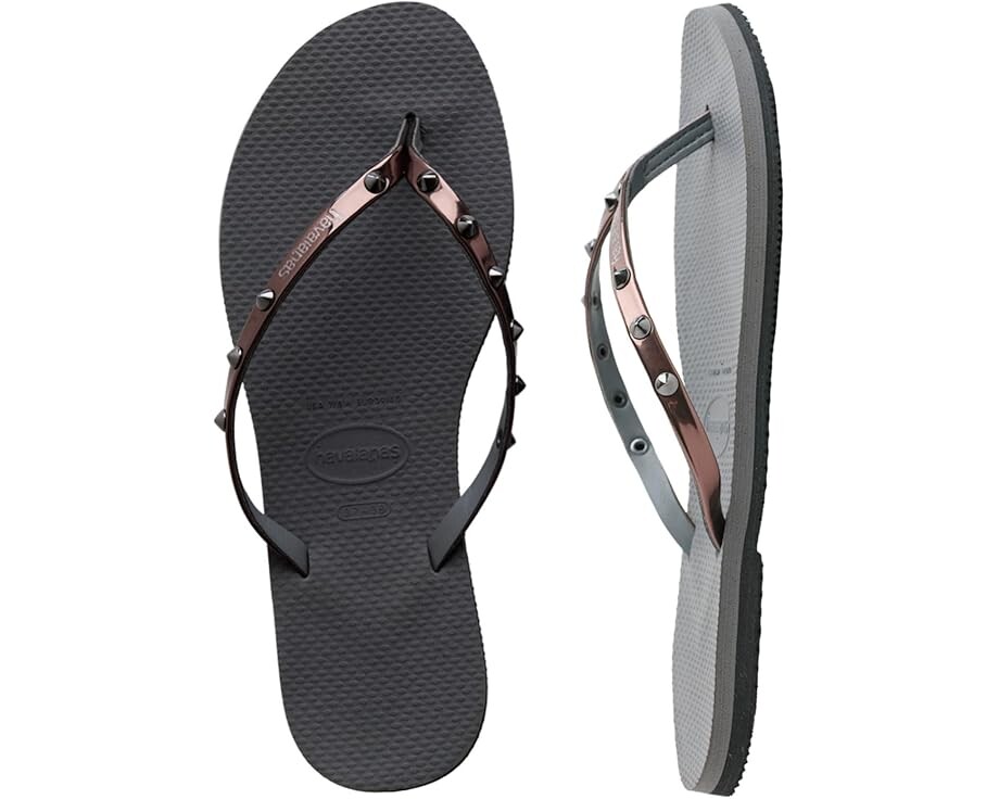 Сандалии Havaianas You Spike Sandals, цвет Grey Steel/Metallic Graphite — фото 4