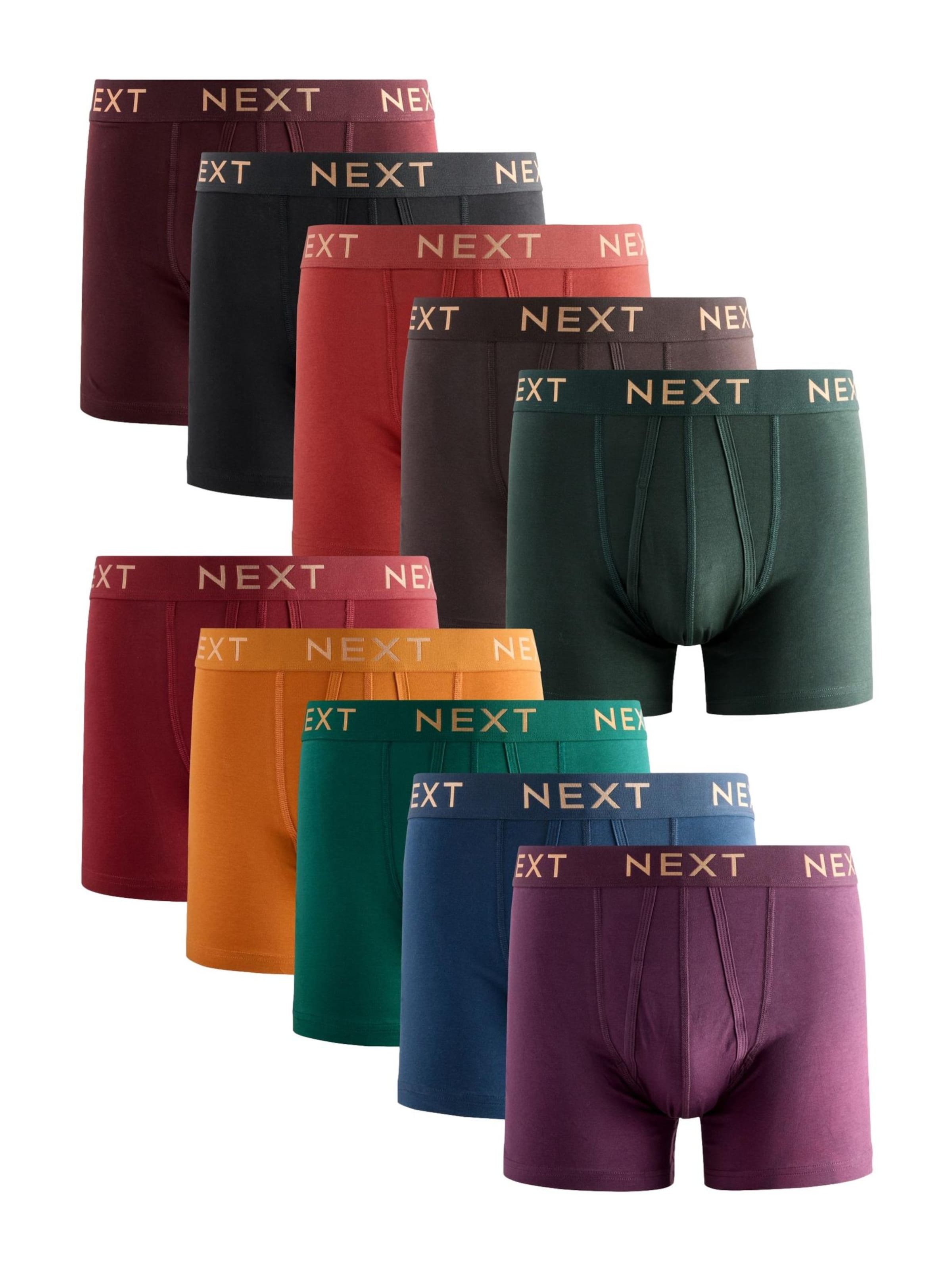 Next Боксеры в цветах Brown, Green, Red, Black