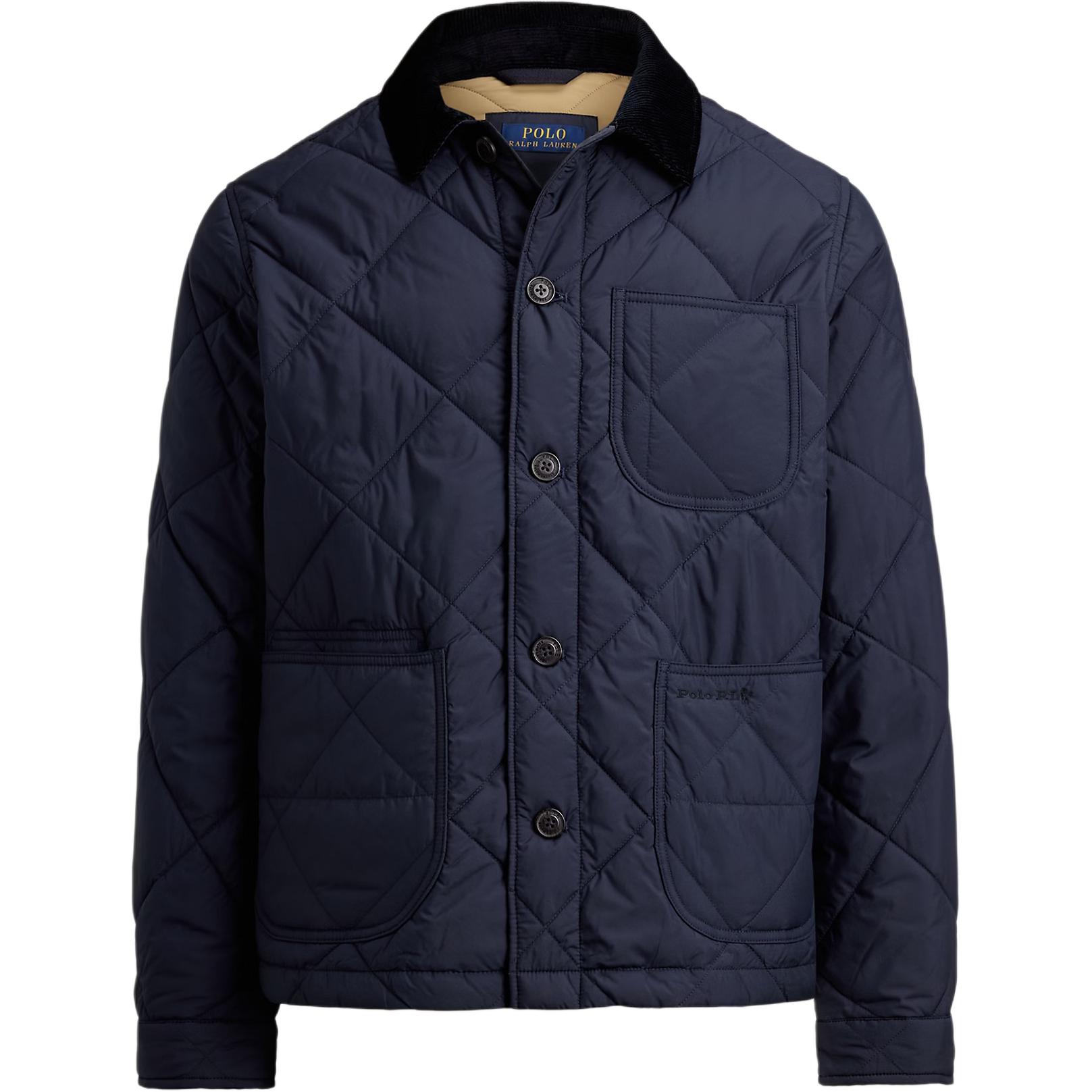 Куртка с воротником из стеганого вельвета Polo Ralph Lauren, marine синий