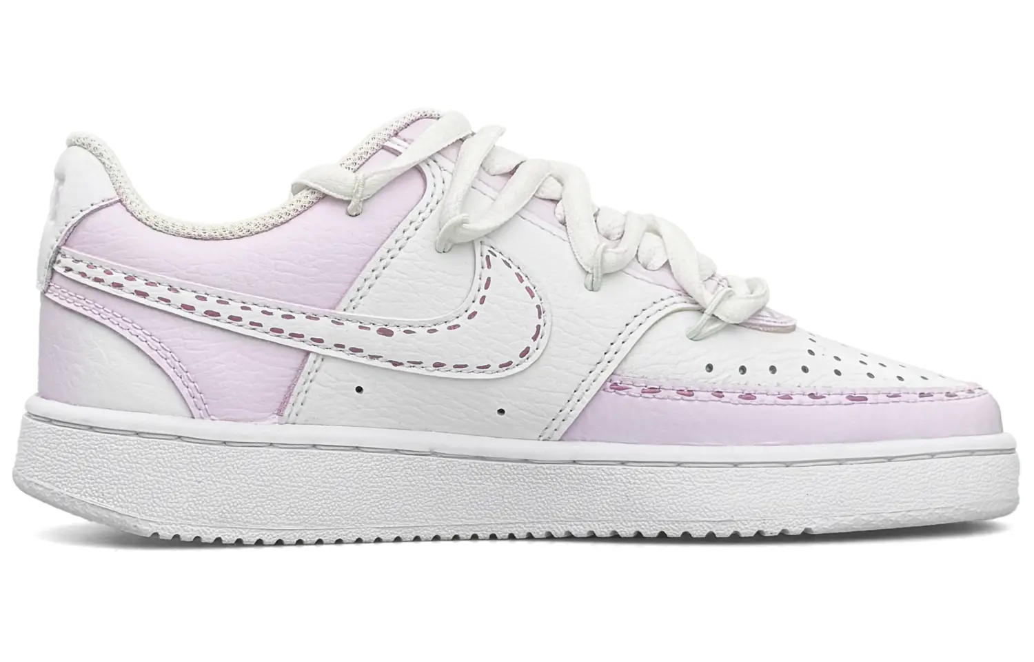 

Кроссовки Nike Court Vision 1 Skateboarding Shoes Women's Low-top Purple, белый