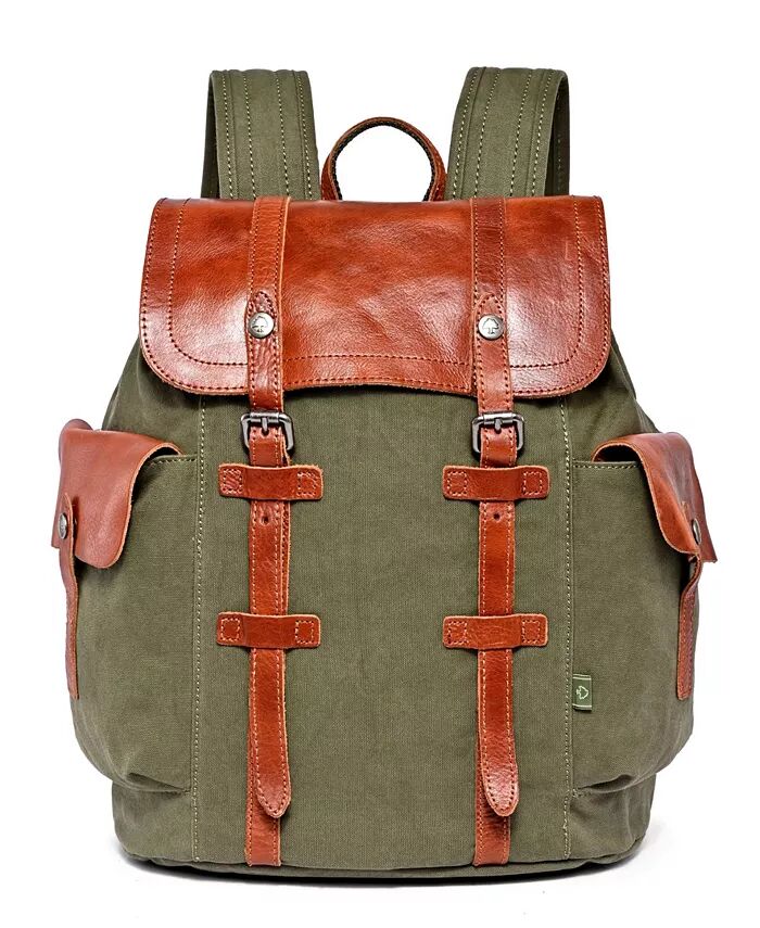 

Холщовый рюкзак Hosta Valley TSD BRAND, зеленый