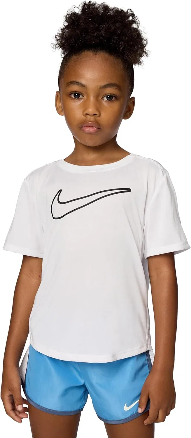 Футболка для девочек Nike One Dri-FIT White/Black
