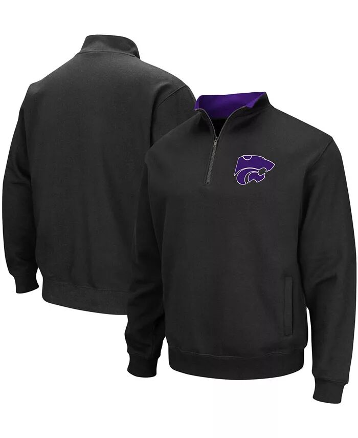 

Мужская толстовка Kansas State Wildcats Tortugas Logo с застежкой-молнией на четверть Colosseum, черный