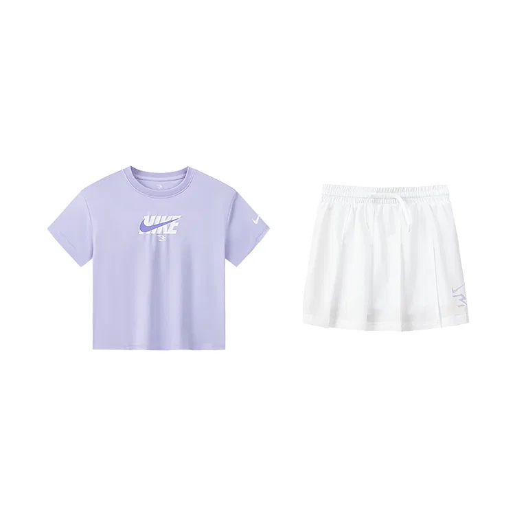 Детский костюм с юбкой Dri Fit Nike Lilac