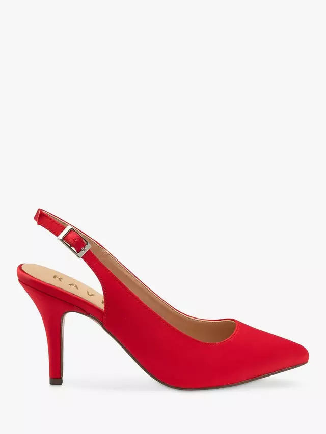 

Туфли-лодочки Ravel Kavan Satin Stiletto Heel Slingback, красный