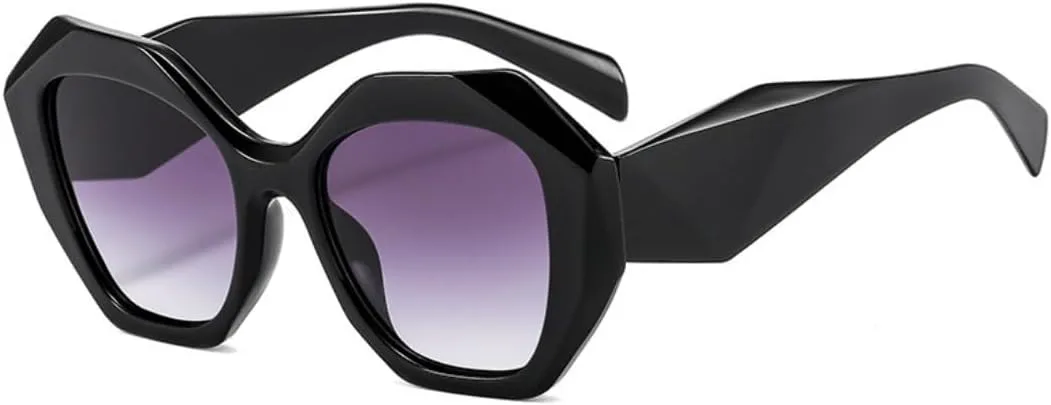 

Солнцезащитные очки неправильной формы квадратной формы для женщин в стиле ретро-винтаж для мужчин, большие очки с защитой от УФ-излучения UV400 UATXTAU, Gray