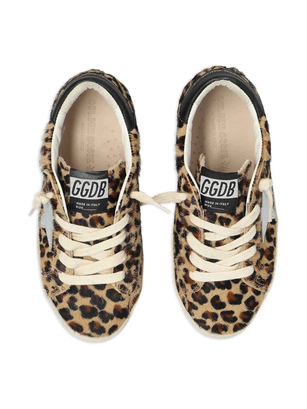 Кеды Super-Star Classic With List с леопардовым узором Golden Goose Kids, коричневый — фото 4