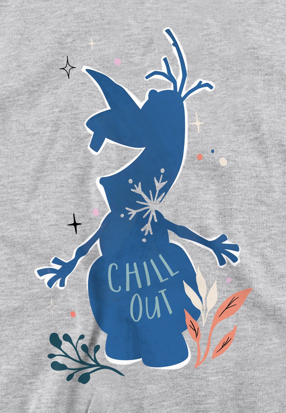 

Толстовка FROZEN CHILL OUT OLAF SILHOUETTE PRINT Disney, серый