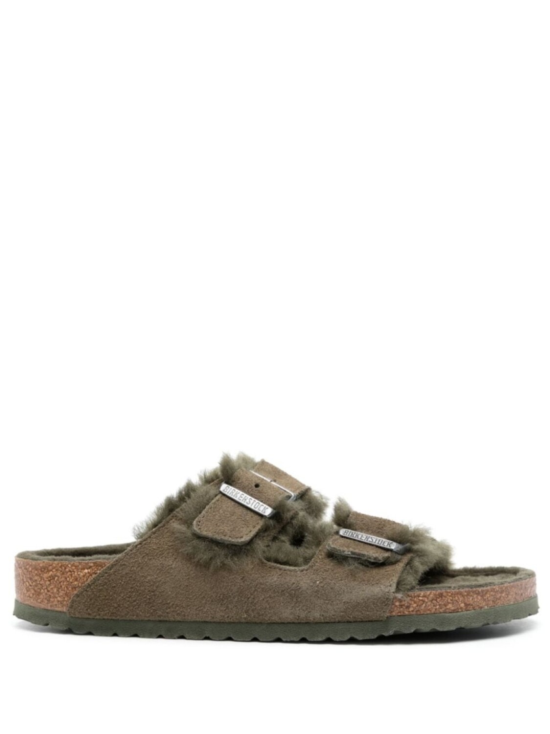 Birkenstock сандалии Arizona с пряжками, зеленый