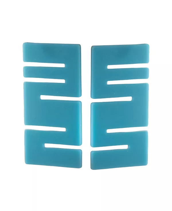 

Геометрические серьги-гвоздики Swanky Designs, teal