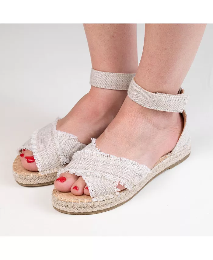 Женские эспадрильи Pemma с ремешком на щиколотке Minnetonka, коричневый/бежевый — фото 4