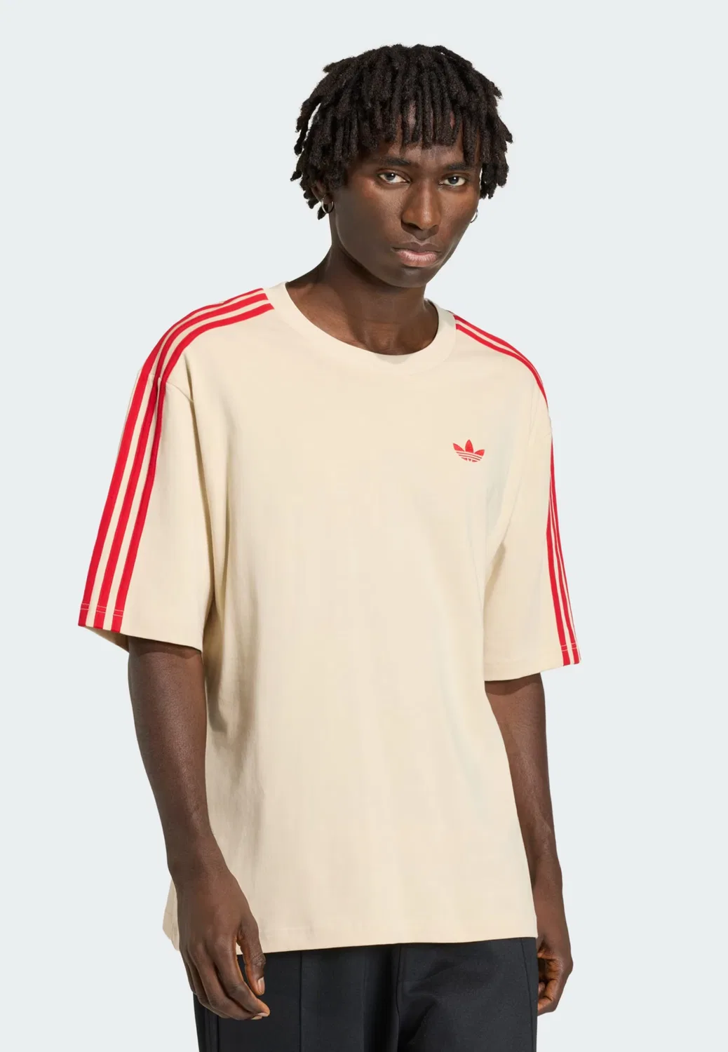 Adidas Originals Рубашка Adicolor бежевого цвета — фото 2