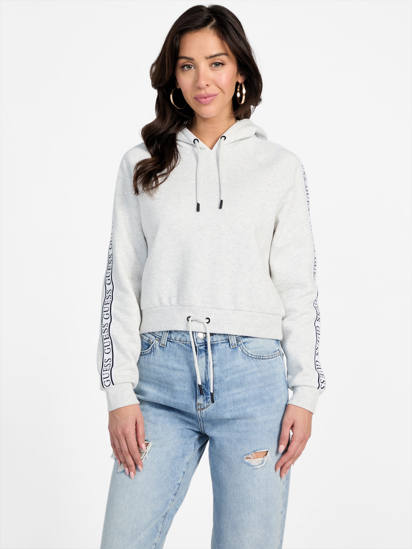 

Толстовка с логотипом Annalise Guess Factory, цвет winter dawn heather
