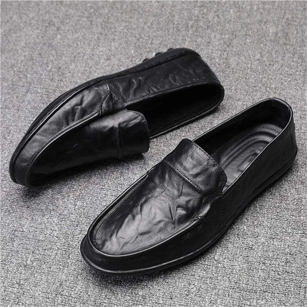 Мужские лоферы Leather Comfort, классические, черный DHFIRUFSHLO — фото 3