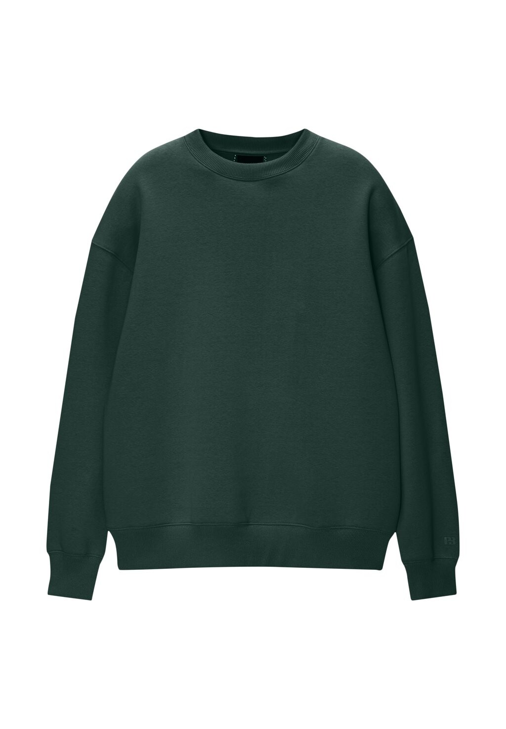 

Толстовка ROUND NECK PULL&BEAR, темно-зеленый