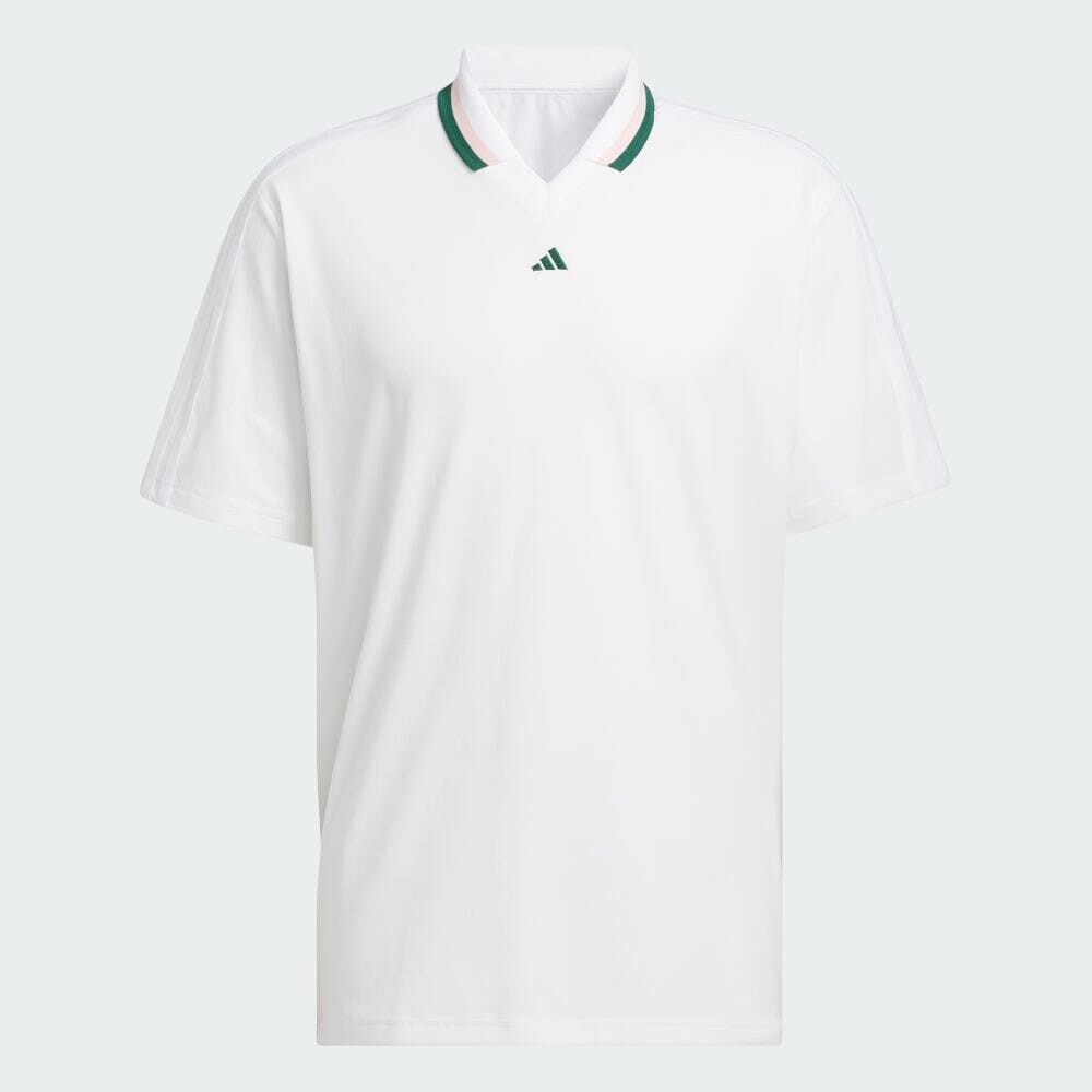 

Поло Adidas Twist knit oversized short sleeve polo, белый