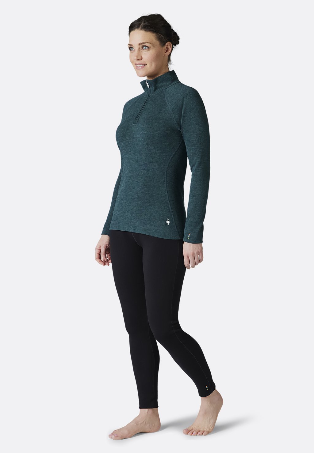

Майка CLASSIC THERMAL MERINO BASE LAYER 1/4 ZIP Smartwool, светло-голубой
