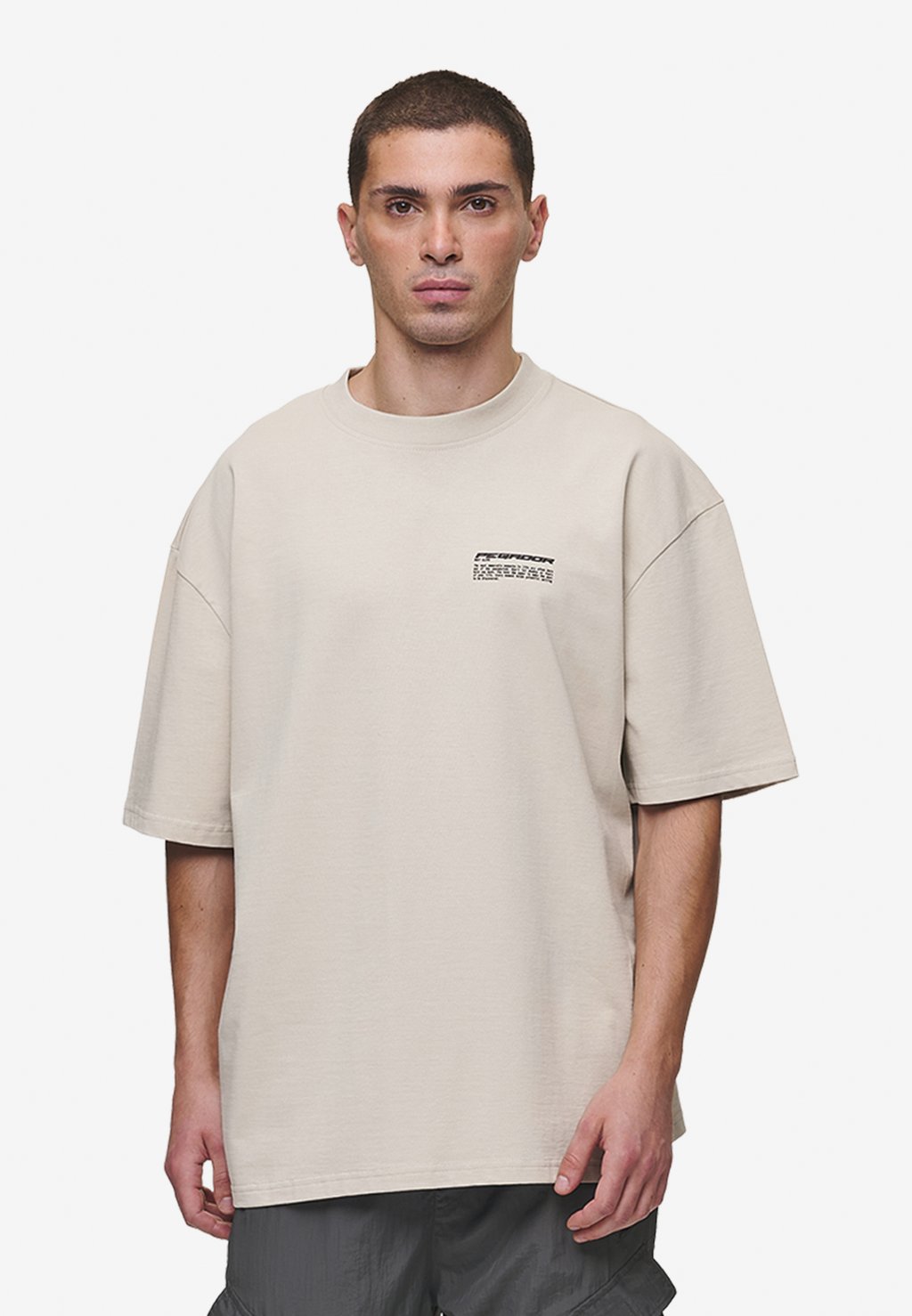 

Футболка с принтом CHASE OVERSIZED TEE Pegador, бежевый
