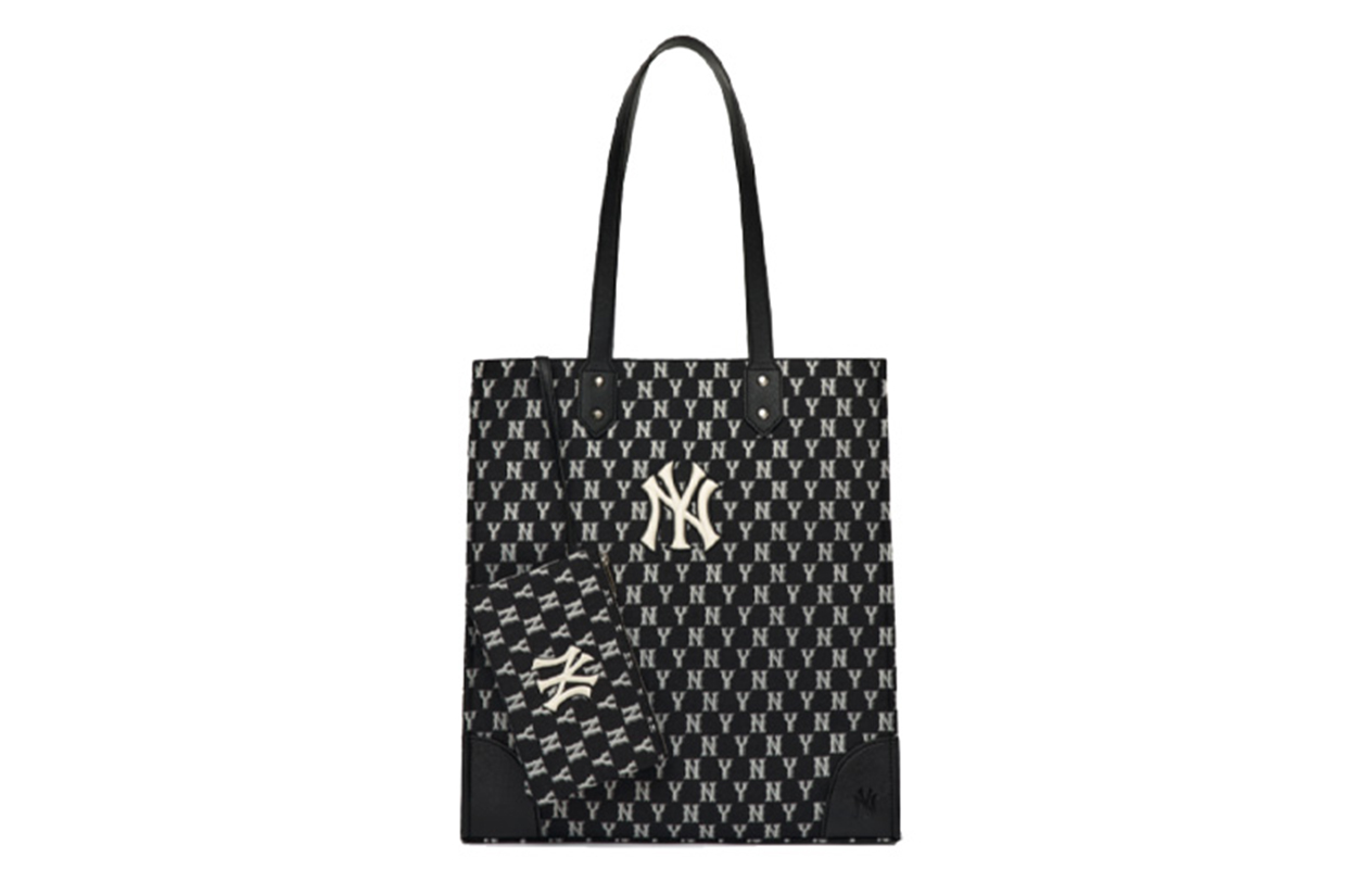 

MLB Сумка-шоппер из полиэстера Monogram Collection, сумка-шоппер, сумка-тоут, сумка-тоут, сумка-тоут, большой размер, унисекс, черная