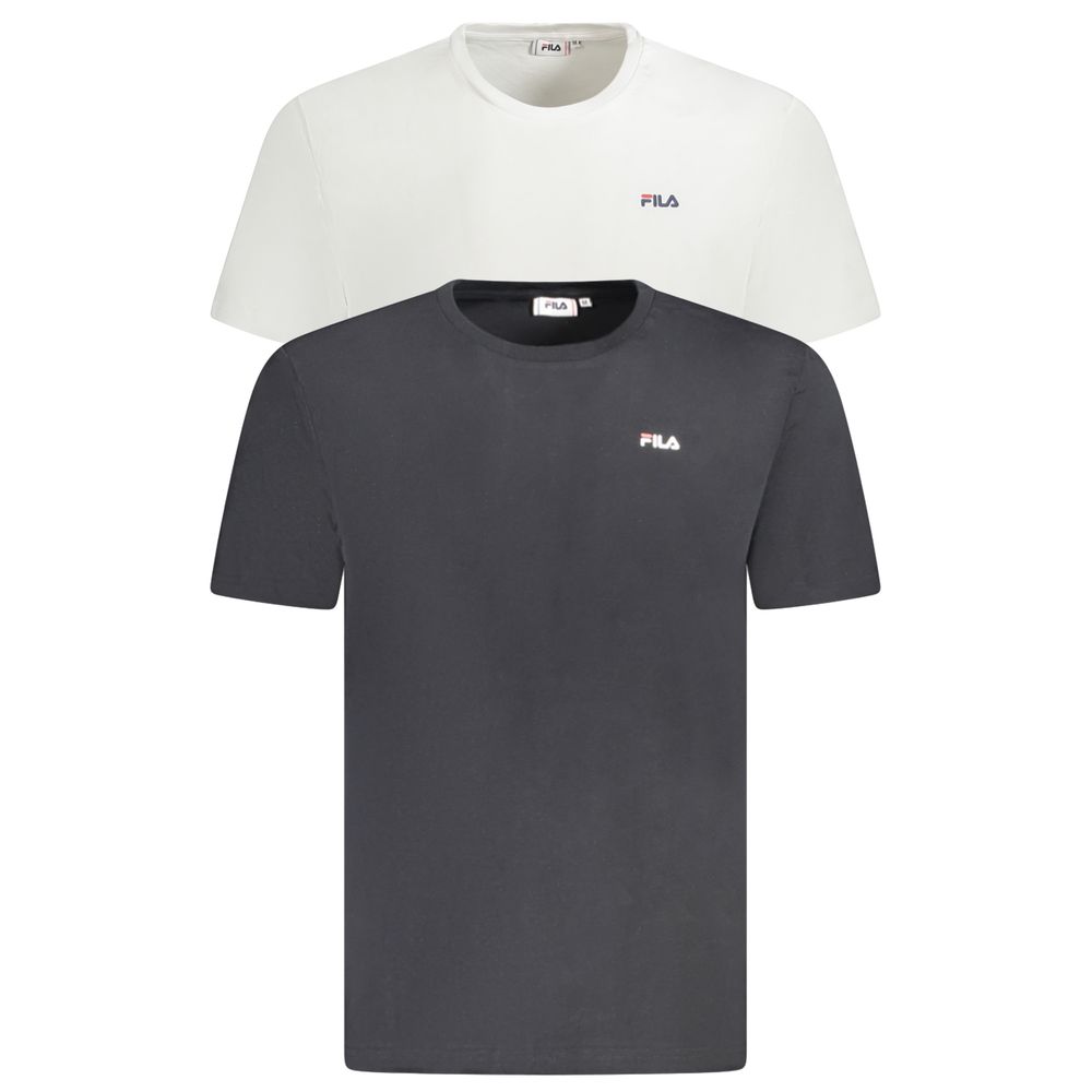 

Белая хлопковая мужская футболка Fila