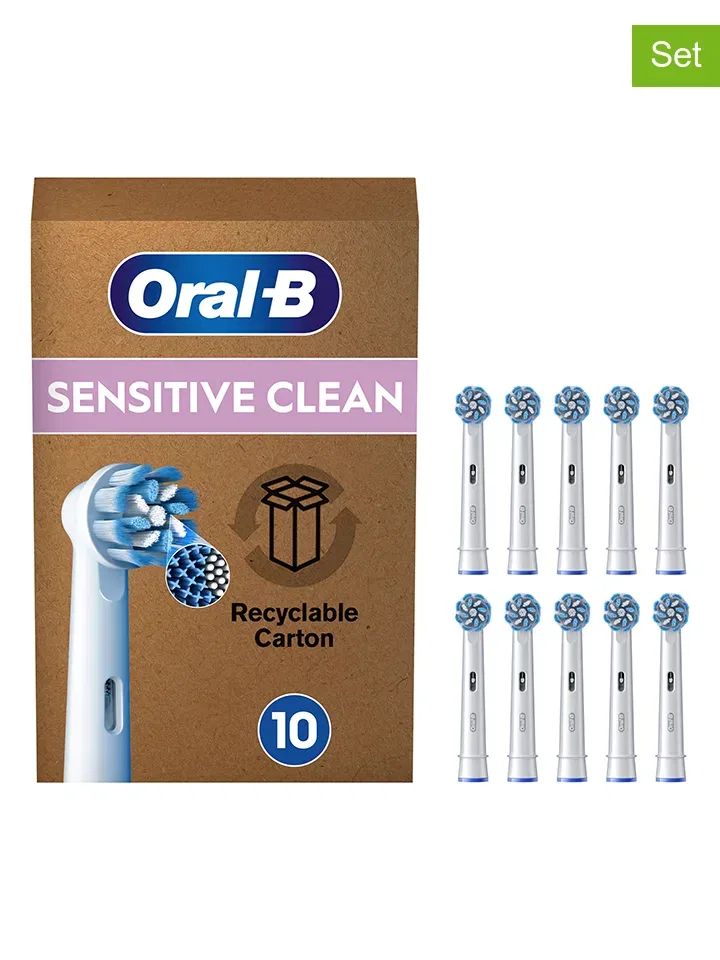 Сменные насадки для зубной щетки Pro Sensitive Clean Oral-B Белый