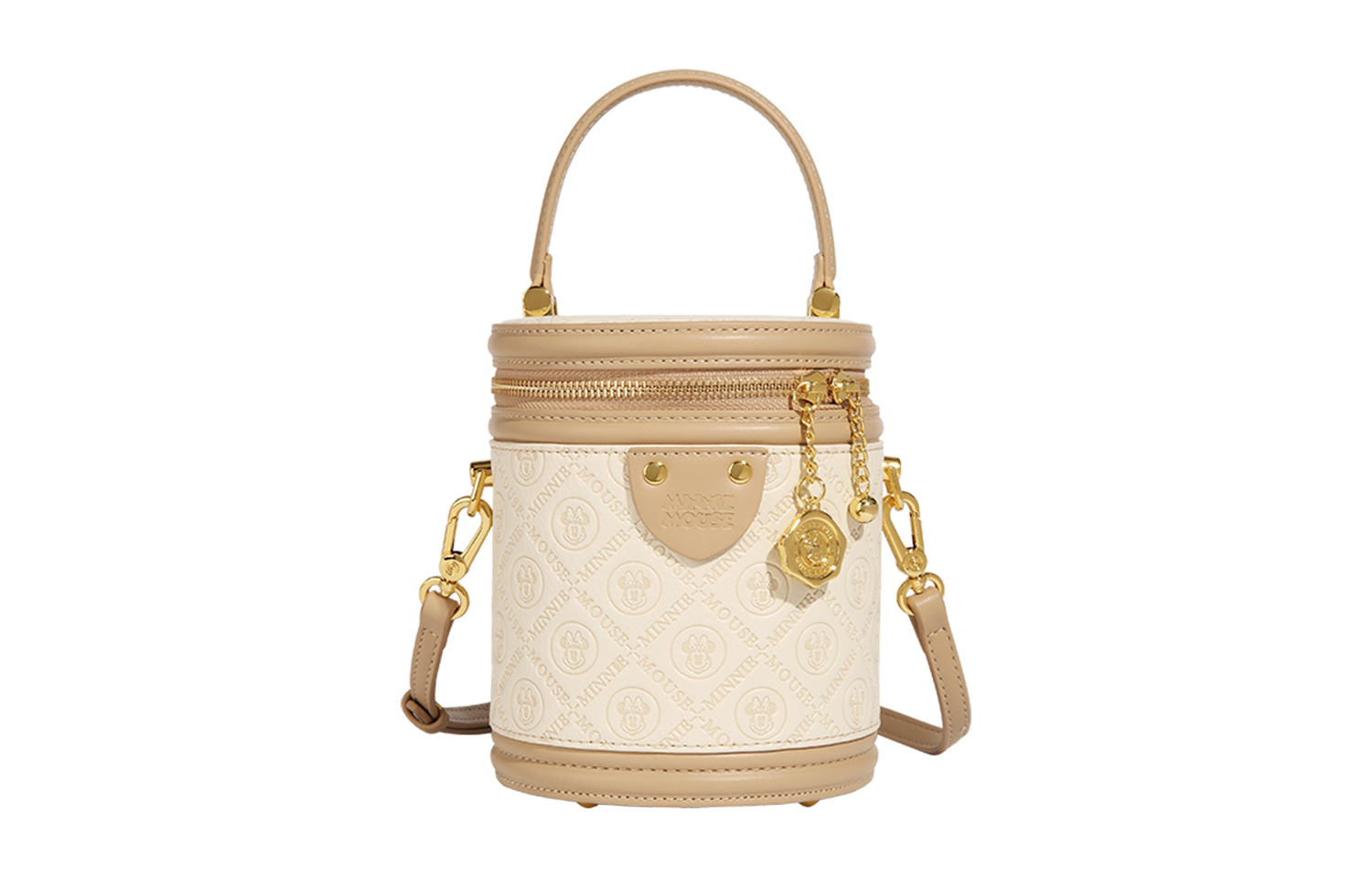 

Disney Розовая женская сумка Minnie из полиуретана, BMK-71357M Apricot[Box+Shopping Bag]