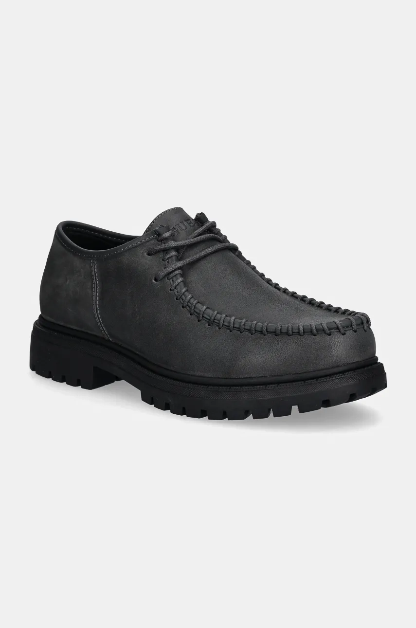 

Туфли SIDNEY ENGINEER из нубука Guess, серый