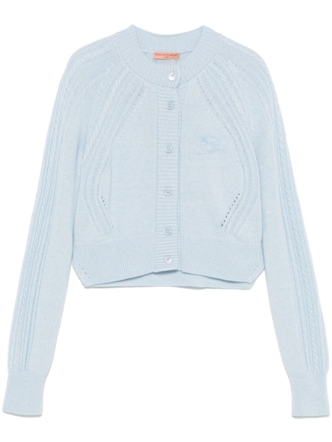 

Ermanno Scervino кардиган с вышитым логотипом, синий