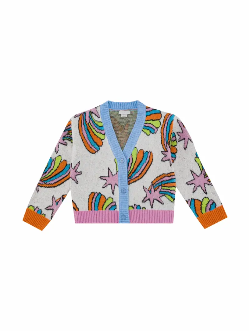 

Вязаный кардиган с принтом Stella McCartney, мультиколор