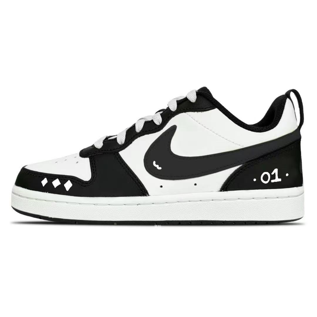 

Nike Кроссовки для скейтбординга Court Borough Black Star низкие детские Black Unisex