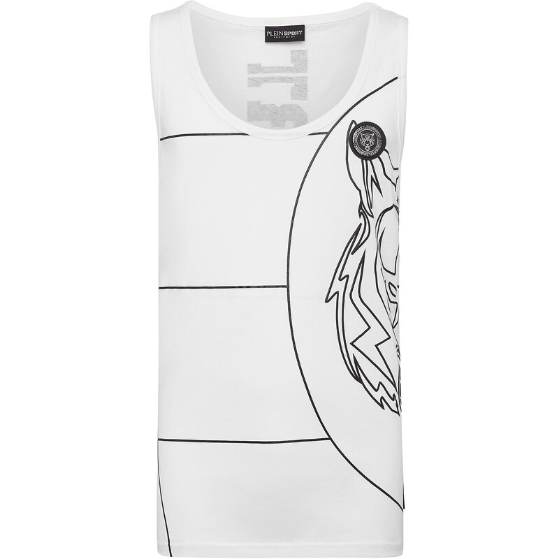 

Футболка с тигром Plein Sport, цвет wei