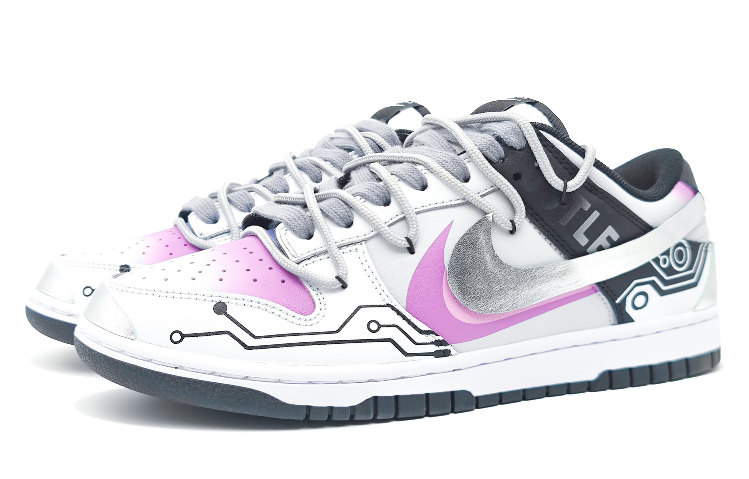 

Кроссовки Nike Dunk Skateboarding Shoes Unisex Low-top Black/white, розовый