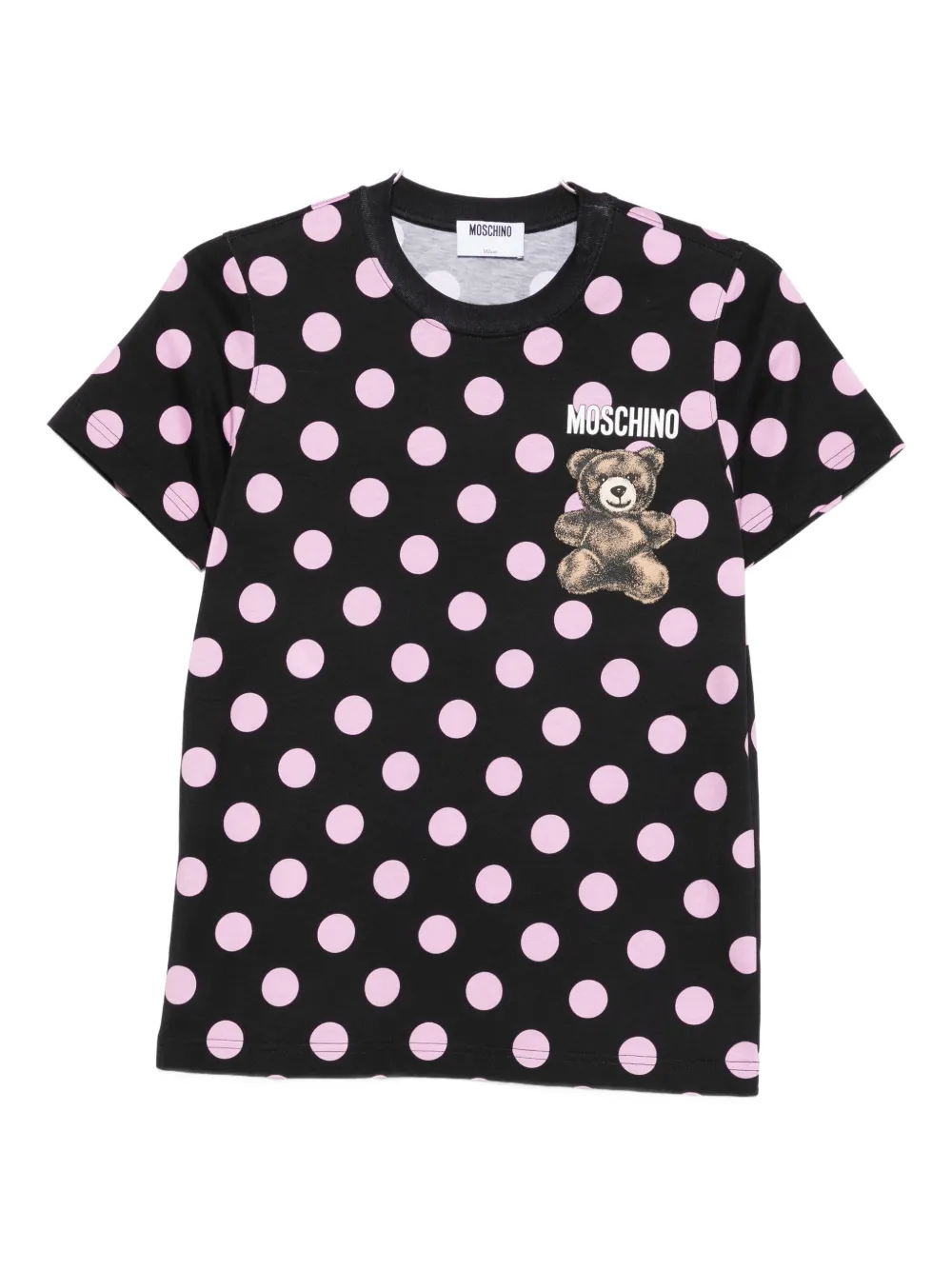 

Футболка в горох Moschino, черный