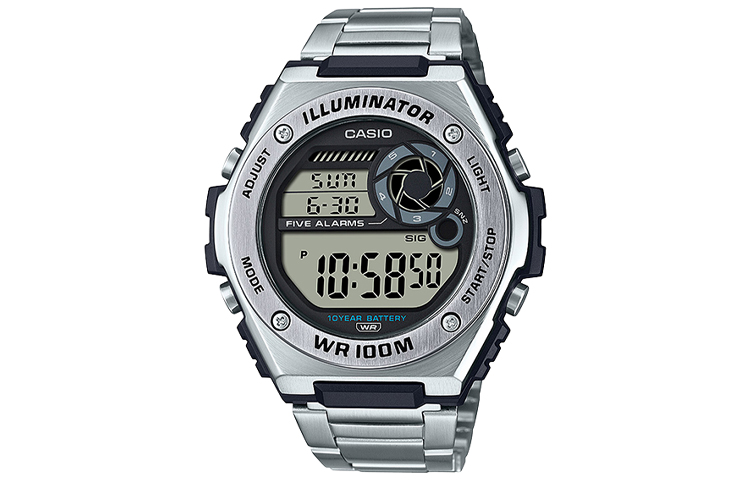 

Мужские молодежные серые часы MWD-100HD-1A CASIO