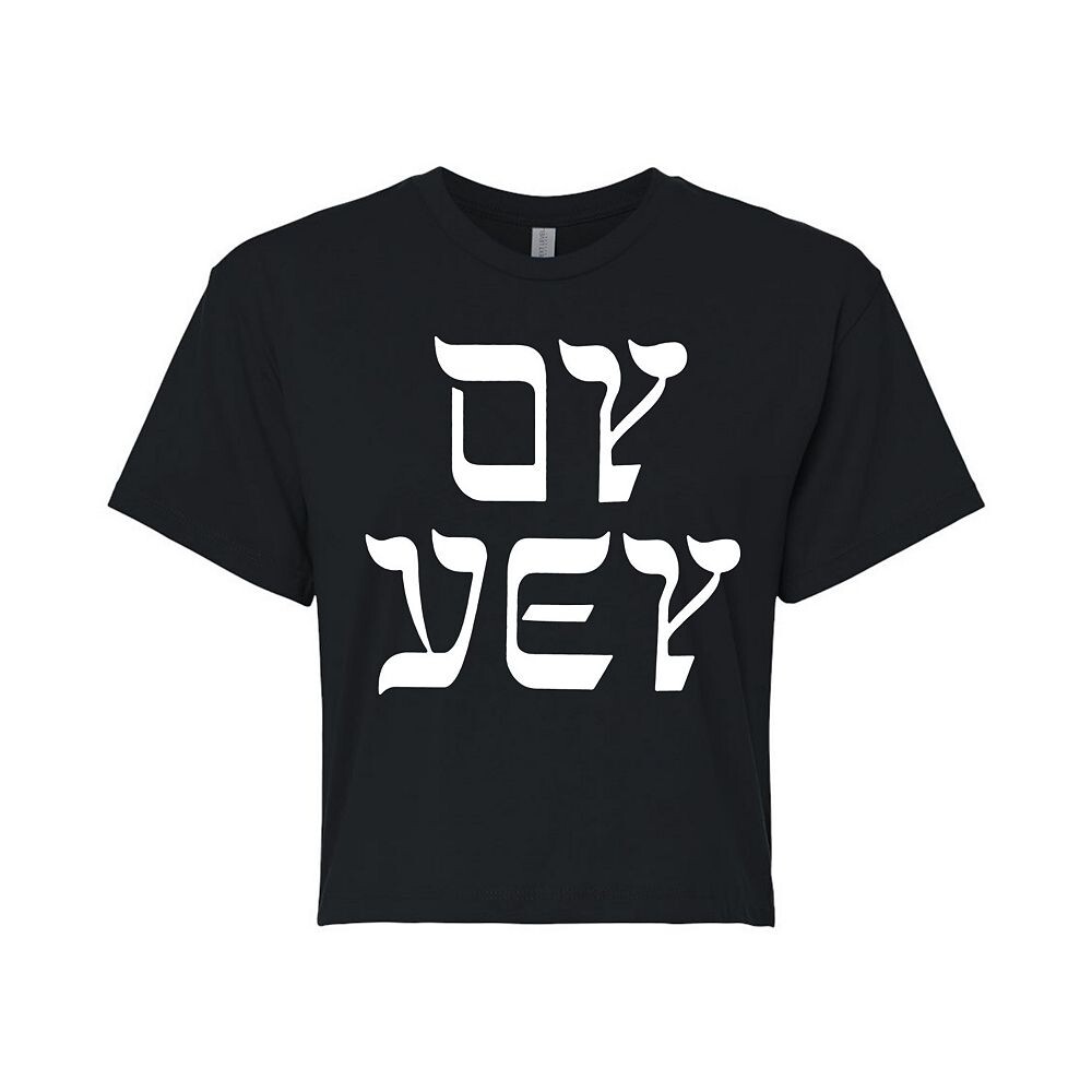 

Укороченная футболка Juniors' Oy Vey Licensed Character, черный