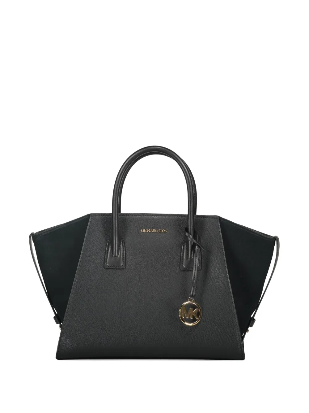 

Сумка-тоут Avril из кожи с застежкой-молнией сверху MICHAEL KORS, черный