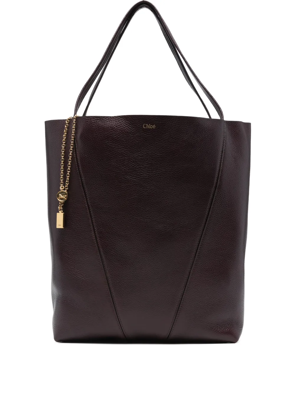 

Сумка-тоут с цепочным декором Spin Chloé, фиолетовый