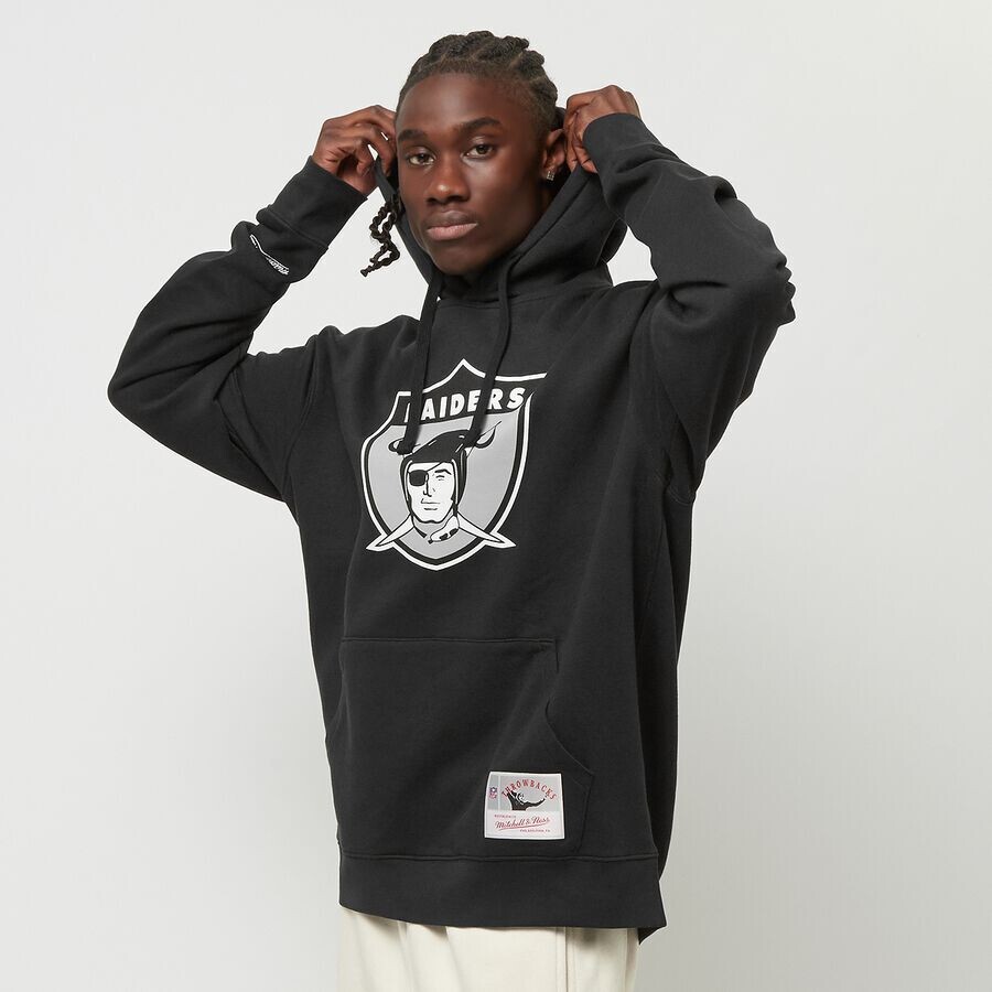 

Толстовка с логотипом команды НФЛ UPD Oakland Raiders Mitchell & Ness, цвет Black