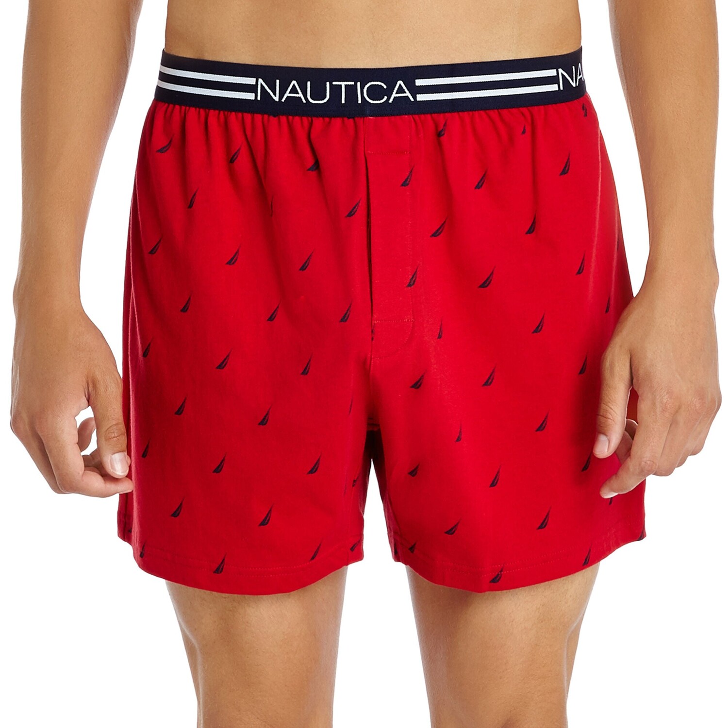 

Мужские боксеры стрейч-паруса с принтом Nautica, цвет Red Chili Heather