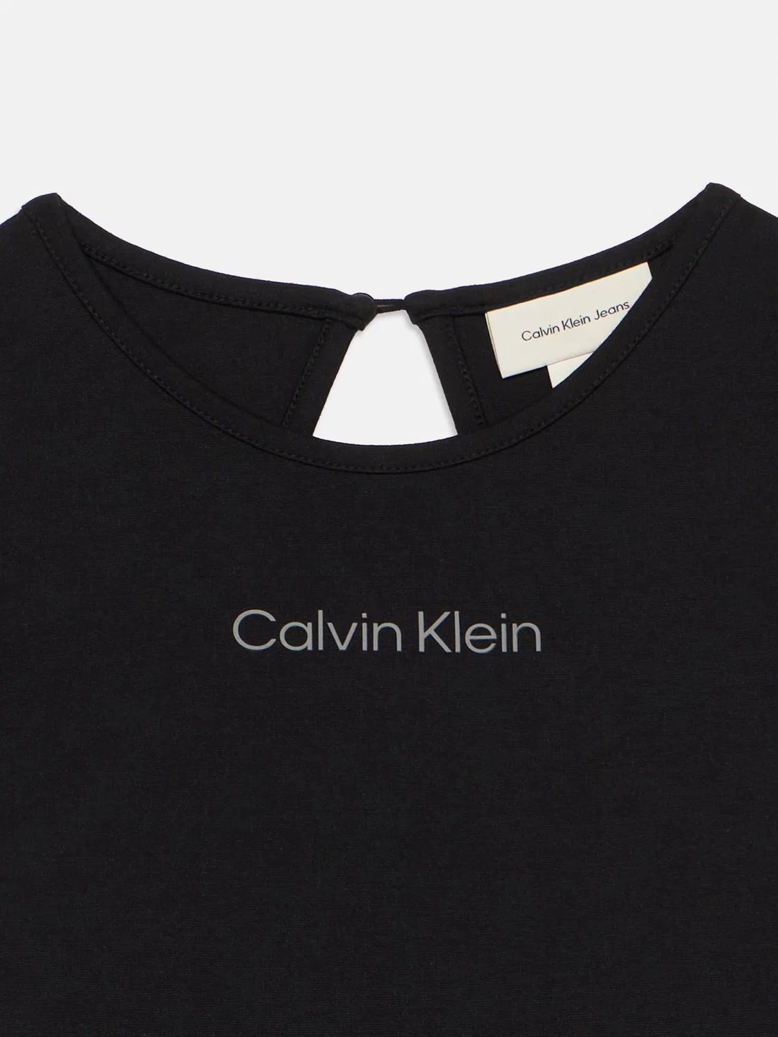 Платье-джинс Calvin Klein Jeans, черное — фото 3
