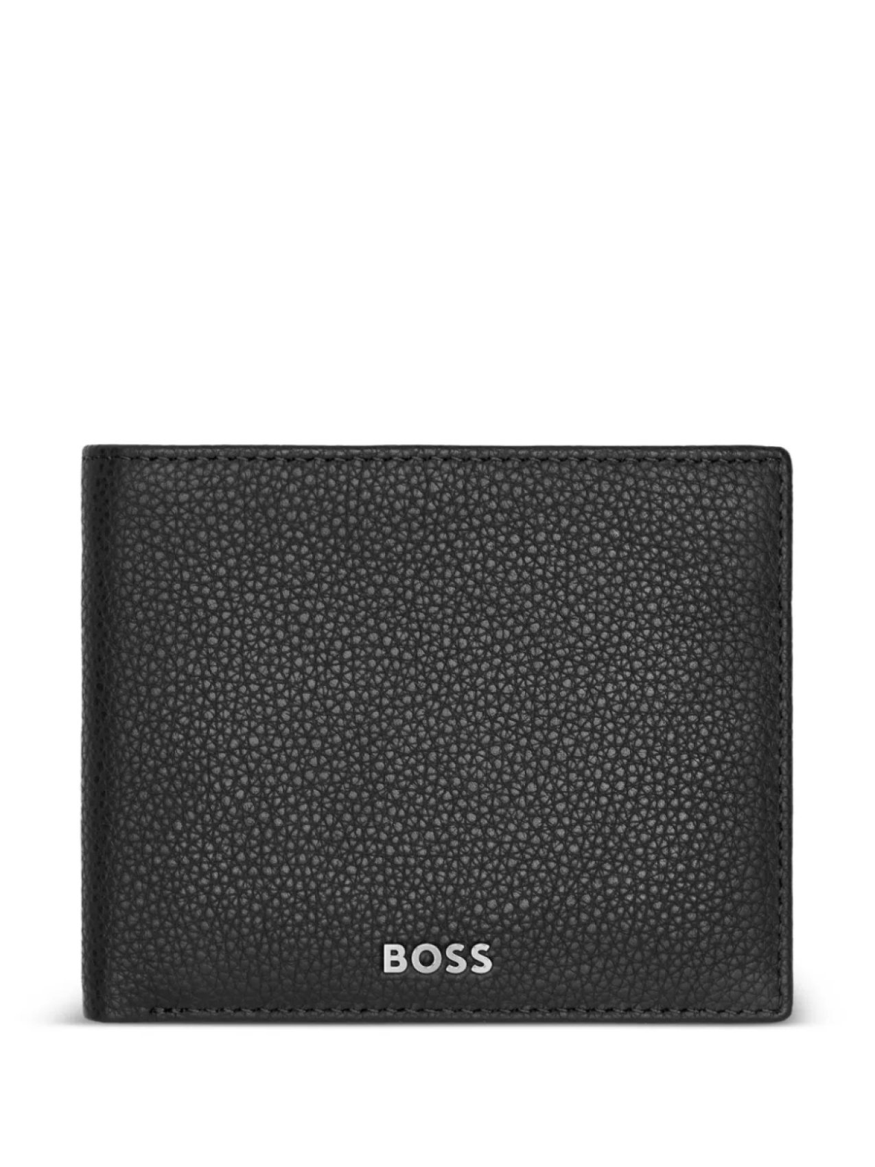 

Кожаный кошелек с логотипом BOSS, черный