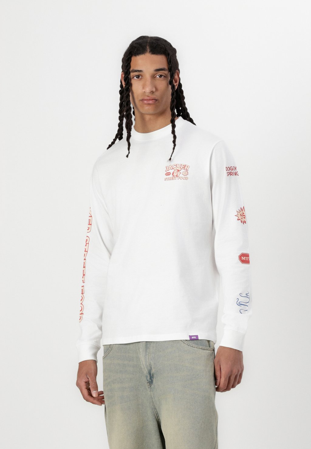 

Лонгслив HOT DOGGY LONG SLEEVES UNISEX Jacker, белый