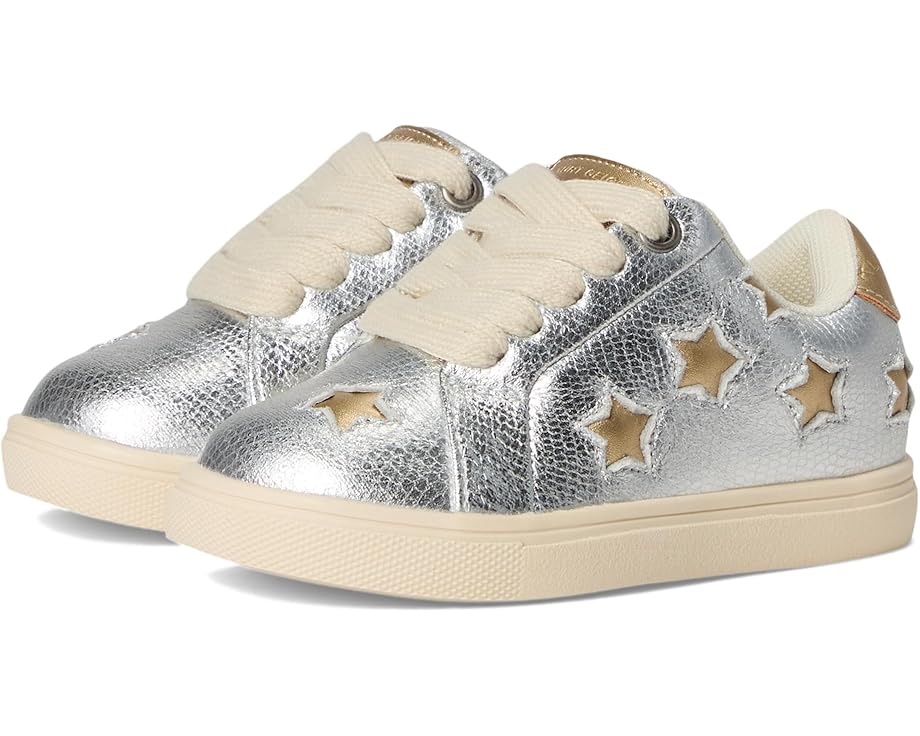 

Детские кроссовки Kurt Geiger London Kids Mini Lane Star (Toddler), Silver Gold