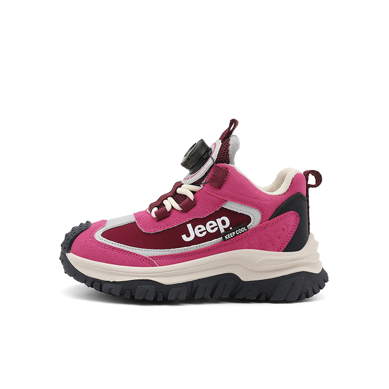 

Детские кроссовки для бега Jeep, Berry Pink/Ivory White-Fleece-Lined