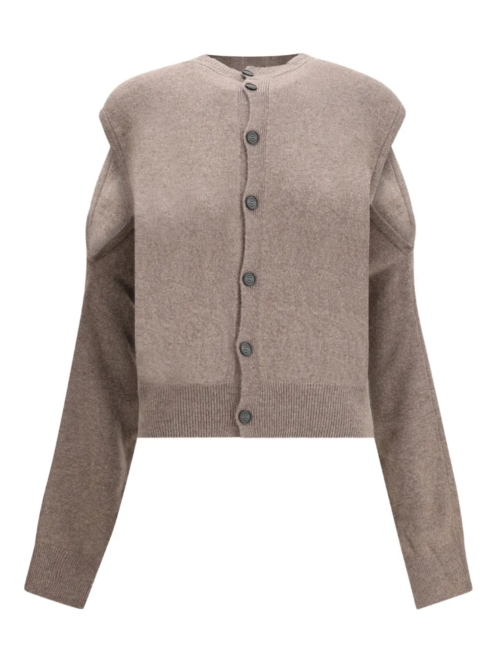 

Кардиган на пуговицах ALAINPAUL, нейтральный