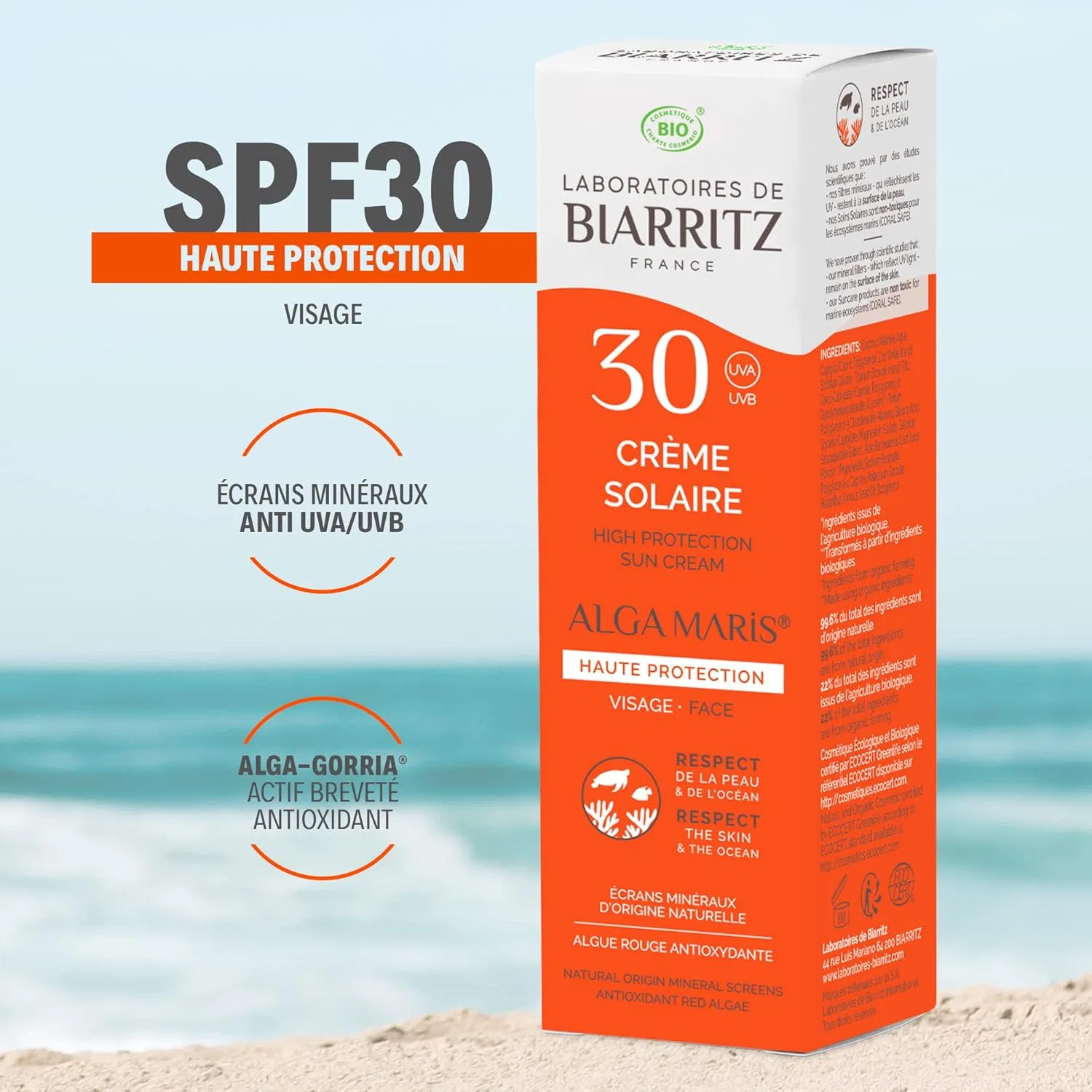 Солнцезащитный крем для лица SPF 30 от Algamaris Laboratoires De Biarritz — фото 3
