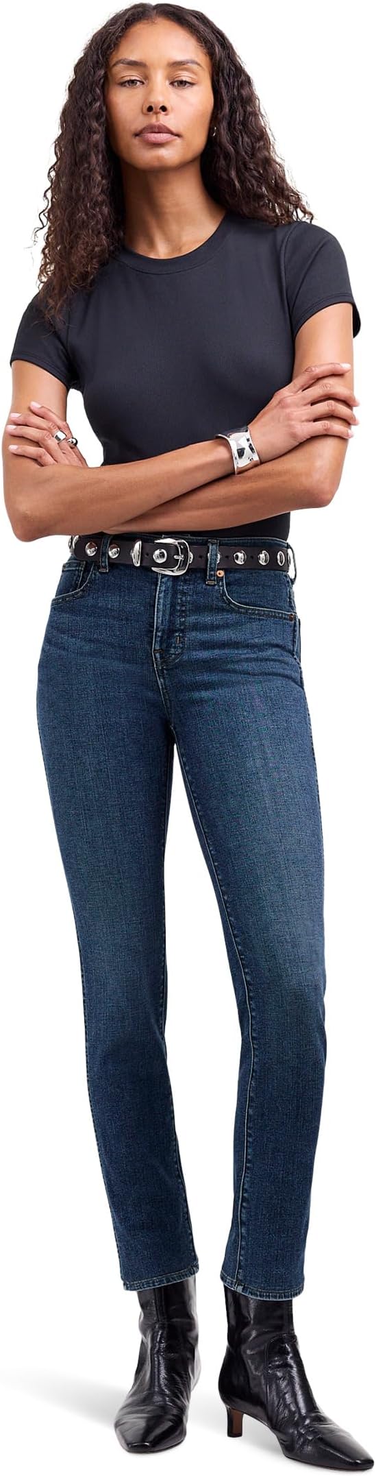 

Джинсы Madewell Midrise Stovepipe in Deming Wash, цвет Deming Wash