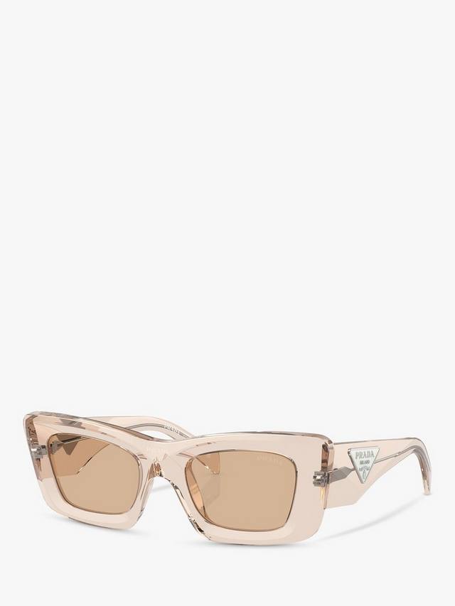 

Женские солнцезащитные очки Cat's Eye PR 13ZS Prada, Crystal Beige/Brown