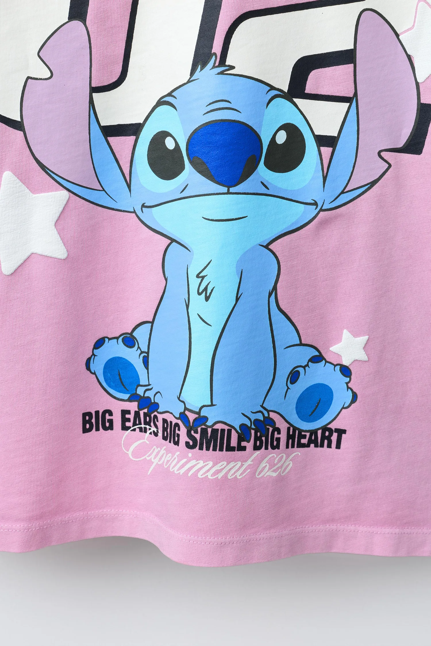 Футболка «лило и стич» disney stars Zara, розовый — фото 4